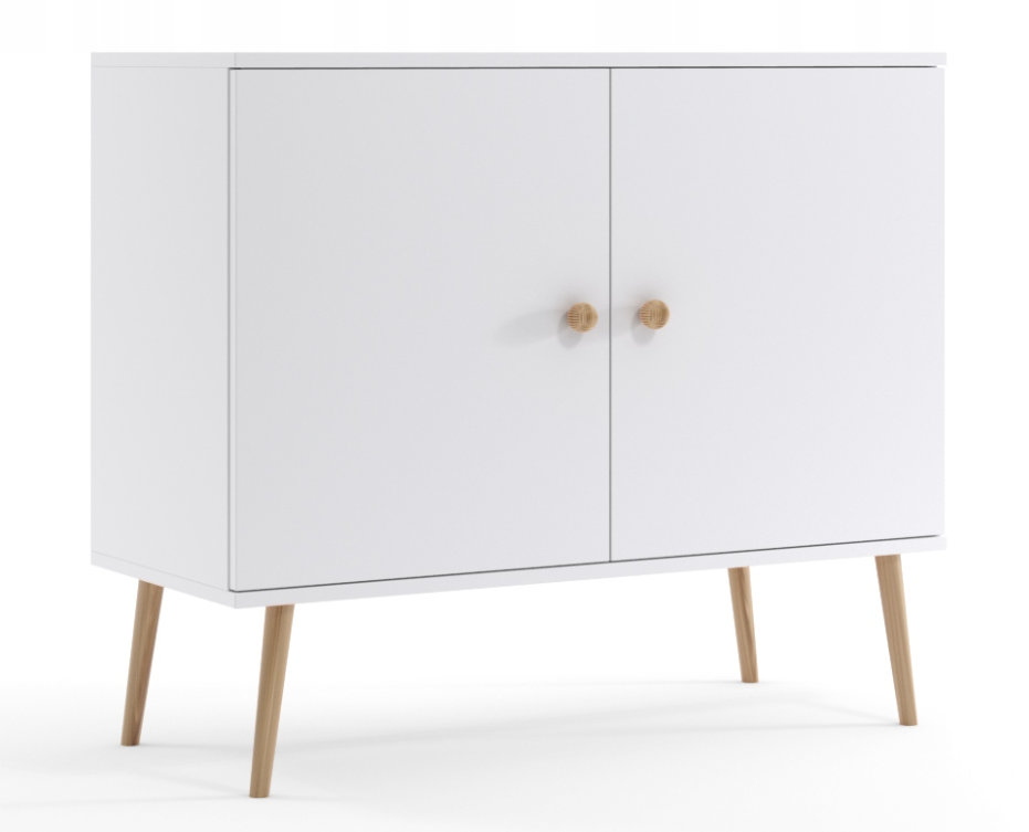 Komoda ROSE z drzwiczkami biała